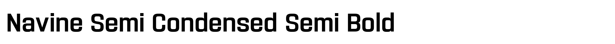 Navine Semi Condensed Semi Bold image